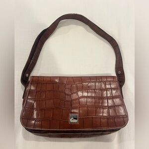 Dooney & Bourke vintage crocodile embossed leather bag